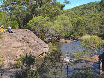 Kingfisher Pool campground Heathcote National Park Photo John Yurasek amp copy OEH